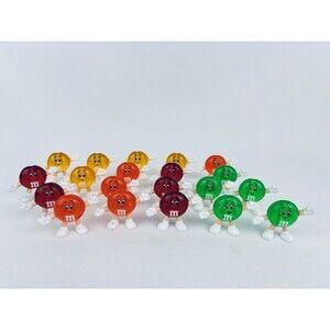 20 Vintage M&M's Happy  Christmas String Light Covers - 4 Colors Red Yellow +